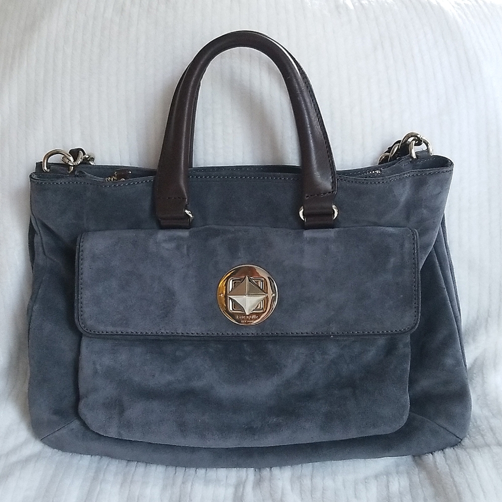 Kate Spade Grey Suede Purse